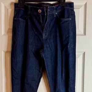 Level 99 Women's Dark Blue high rise skinny Jeans